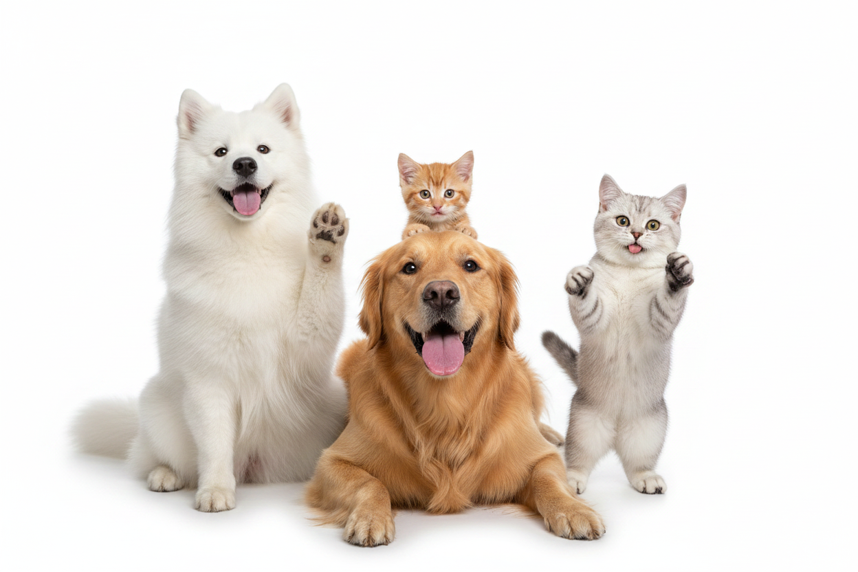 Dois Cães e Dois Gatos